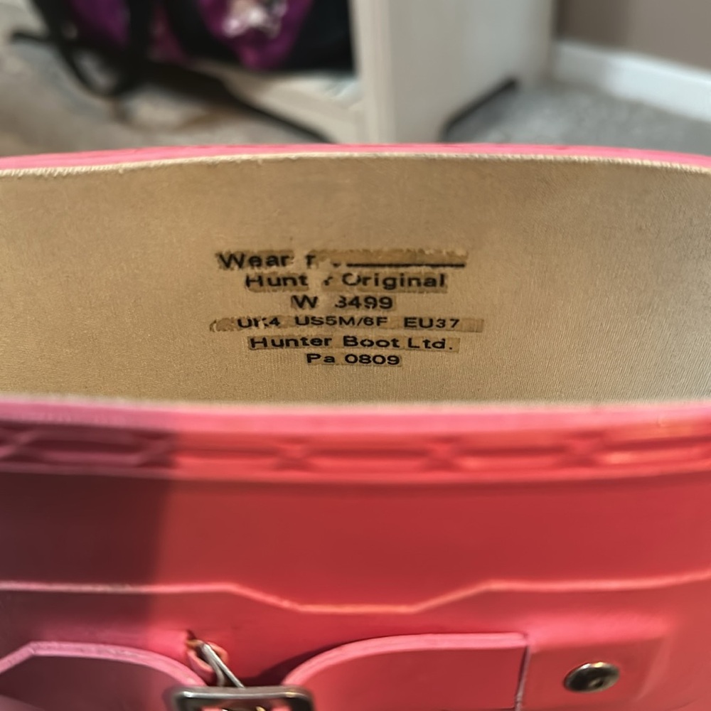 Pink HUNTER boots - Picture 4 of 4